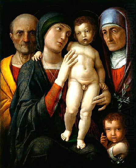 Andrea Mantegna Hl. Familie mit Hl. Elisabeth und Johannesknaben china oil painting image